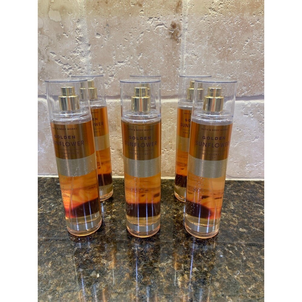 Bath & Body Works Fine Fragrance Mist Retired Golden Sunflower 8 oz NEW Set of 2